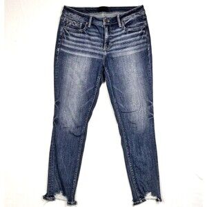 Buckle Black 30x27 Straight. No 53 Ankle Skinny Distressed Blue Shaping & Smooth